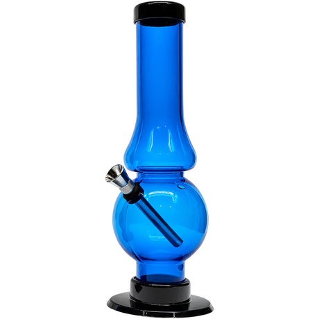 JM Enterprises 6-9" Acrylic Straight Tube Bubble Flare Bong - Multiple Colors