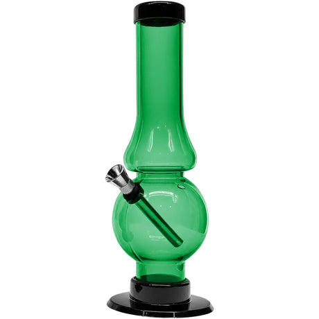 JM Enterprises 6-9" Acrylic Straight Tube Bubble Flare Bong - Multiple Colors