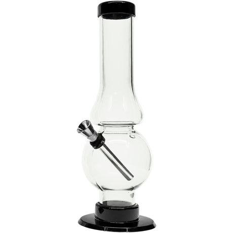 JM Enterprises 6-9" Acrylic Straight Tube Bubble Flare Bong - Multiple Colors
