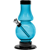 JM Enterprises 6-9" Acrylic Straight Tube Bubble Flare Bong - Multiple Colors