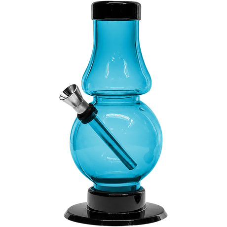 JM Enterprises 6-9" Acrylic Straight Tube Bubble Flare Bong - Multiple Colors