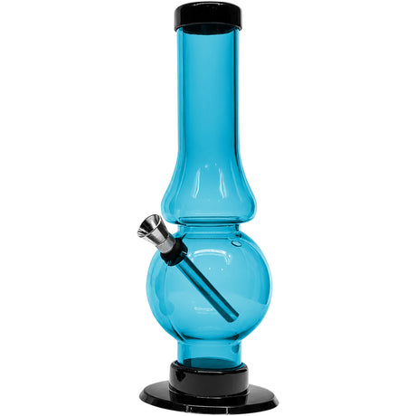 JM Enterprises 6-9" Acrylic Straight Tube Bubble Flare Bong - Multiple Colors