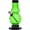 JM Enterprises 6-9" Acrylic Straight Tube Bubble Flare Bong - Multiple Colors