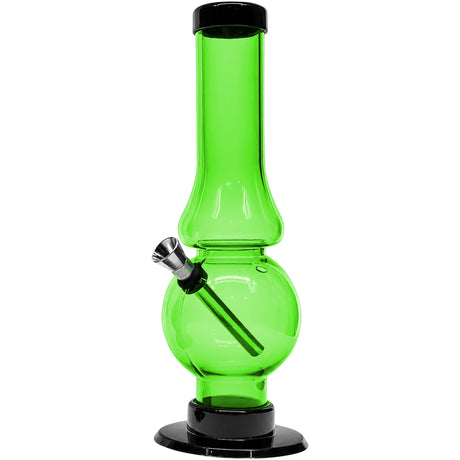 JM Enterprises 6-9" Acrylic Straight Tube Bubble Flare Bong - Multiple Colors