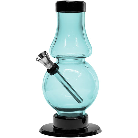 JM Enterprises 6-9" Acrylic Straight Tube Bubble Flare Bong - Multiple Colors