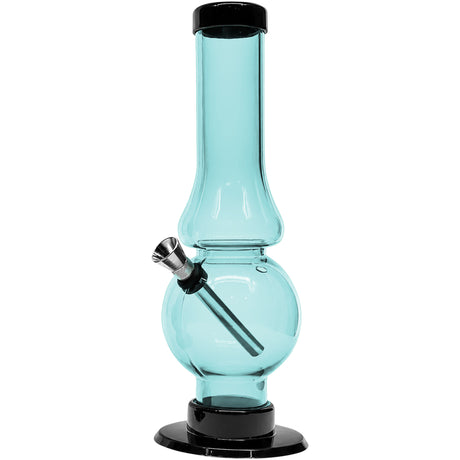 JM Enterprises 6-9" Acrylic Straight Tube Bubble Flare Bong - Multiple Colors