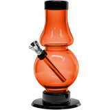 JM Enterprises 6-9" Acrylic Straight Tube Bubble Flare Bong - Multiple Colors