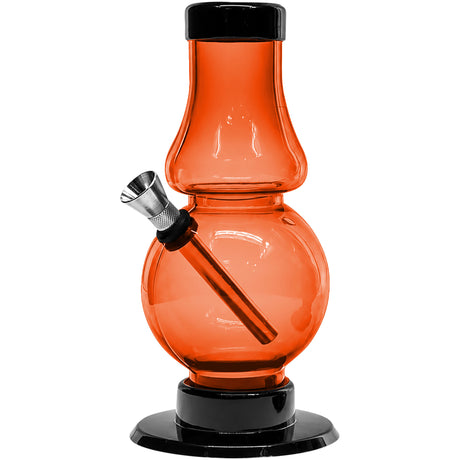 JM Enterprises 6-9" Acrylic Straight Tube Bubble Flare Bong - Multiple Colors