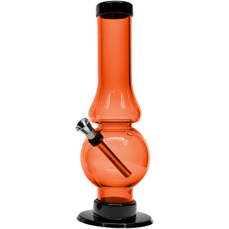 JM Enterprises 6-9" Acrylic Straight Tube Bubble Flare Bong - Multiple Colors