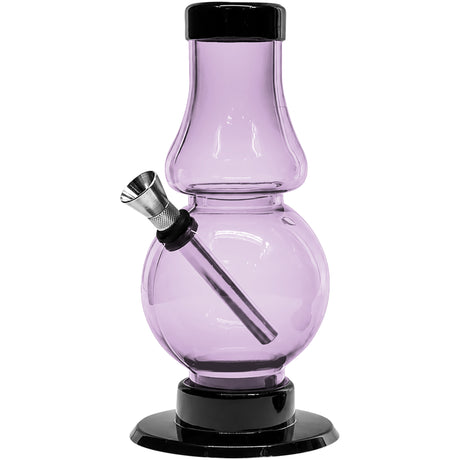 JM Enterprises 6-9" Acrylic Straight Tube Bubble Flare Bong - Multiple Colors