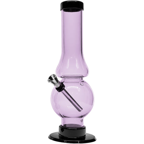 JM Enterprises 6-9" Acrylic Straight Tube Bubble Flare Bong - Multiple Colors