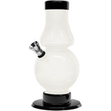 JM Enterprises 6-9" Acrylic Straight Tube Bubble Flare Bong - Multiple Colors