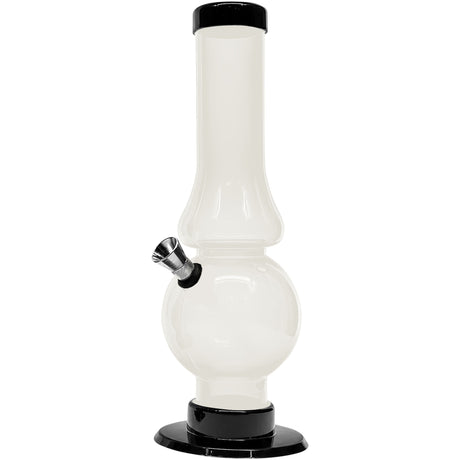 JM Enterprises 6-9" Acrylic Straight Tube Bubble Flare Bong - Multiple Colors