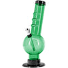 JM Enterprises 9-12" Acrylic Angled Neck Straight Tube Bubble Bong - Multiple Colors