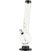 JM Enterprises 9-12" Acrylic Angled Neck Straight Tube Bubble Bong - Multiple Colors