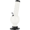 JM Enterprises 9-12" Acrylic Angled Neck Straight Tube Bubble Bong - Multiple Colors