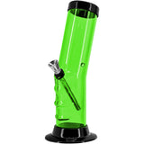 JM Enterprises 9-12" Acrylic Bent Neck Bong - Multiple Colors
