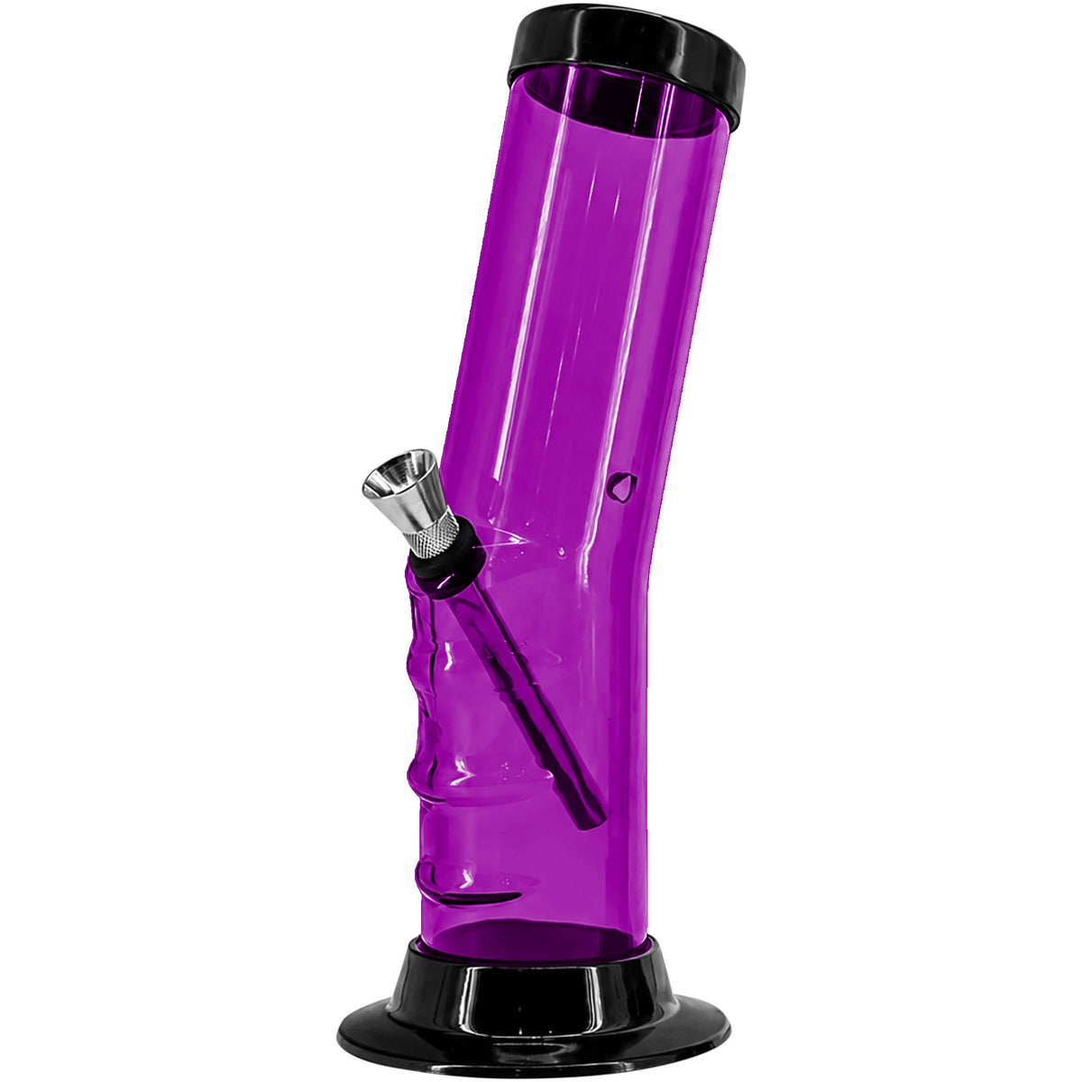 JM Enterprises 9-12" Acrylic Bent Neck Bong - Multiple Colors