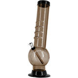 JM Enterprises 9-12" Acrylic Bent Neck Bubble Base Bong - Multiple Colors
