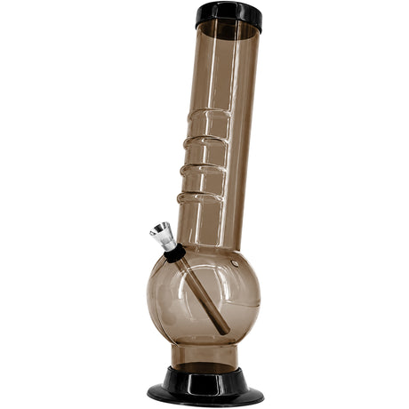 JM Enterprises 9-12" Acrylic Bent Neck Bubble Base Bong - Multiple Colors