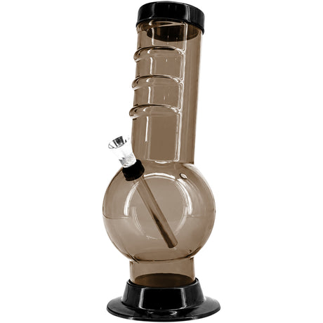 JM Enterprises 9-12" Acrylic Bent Neck Bubble Base Bong - Multiple Colors
