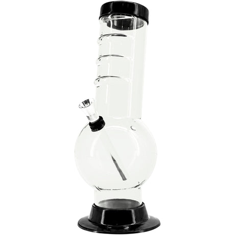 JM Enterprises 9-12" Acrylic Bent Neck Bubble Base Bong - Multiple Colors