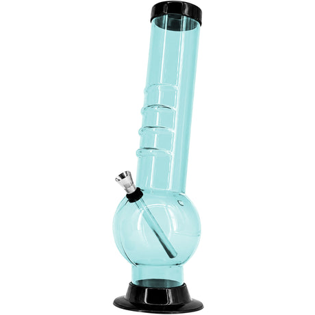JM Enterprises 9-12" Acrylic Bent Neck Bubble Base Bong - Multiple Colors