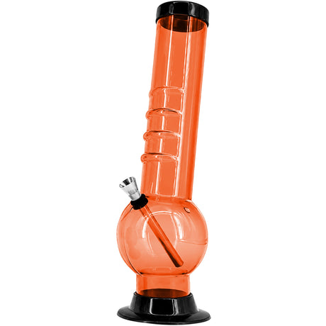 JM Enterprises 9-12" Acrylic Bent Neck Bubble Base Bong - Multiple Colors