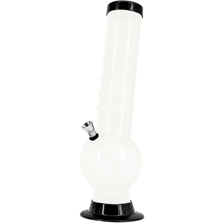 JM Enterprises 9-12" Acrylic Bent Neck Bubble Base Bong - Multiple Colors