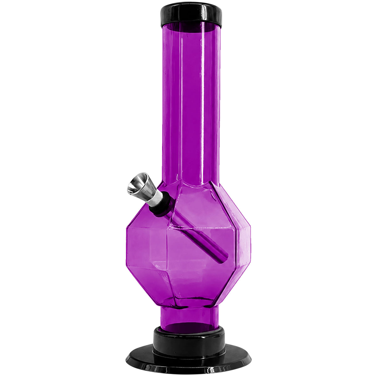 JM Enterprises 9-12" Acrylic Diamond Bong - Multiple Colors