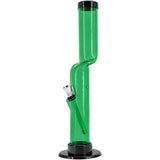 JM Enterprises 9-12" Acrylic Kink Neck Bong - Multiple Colors