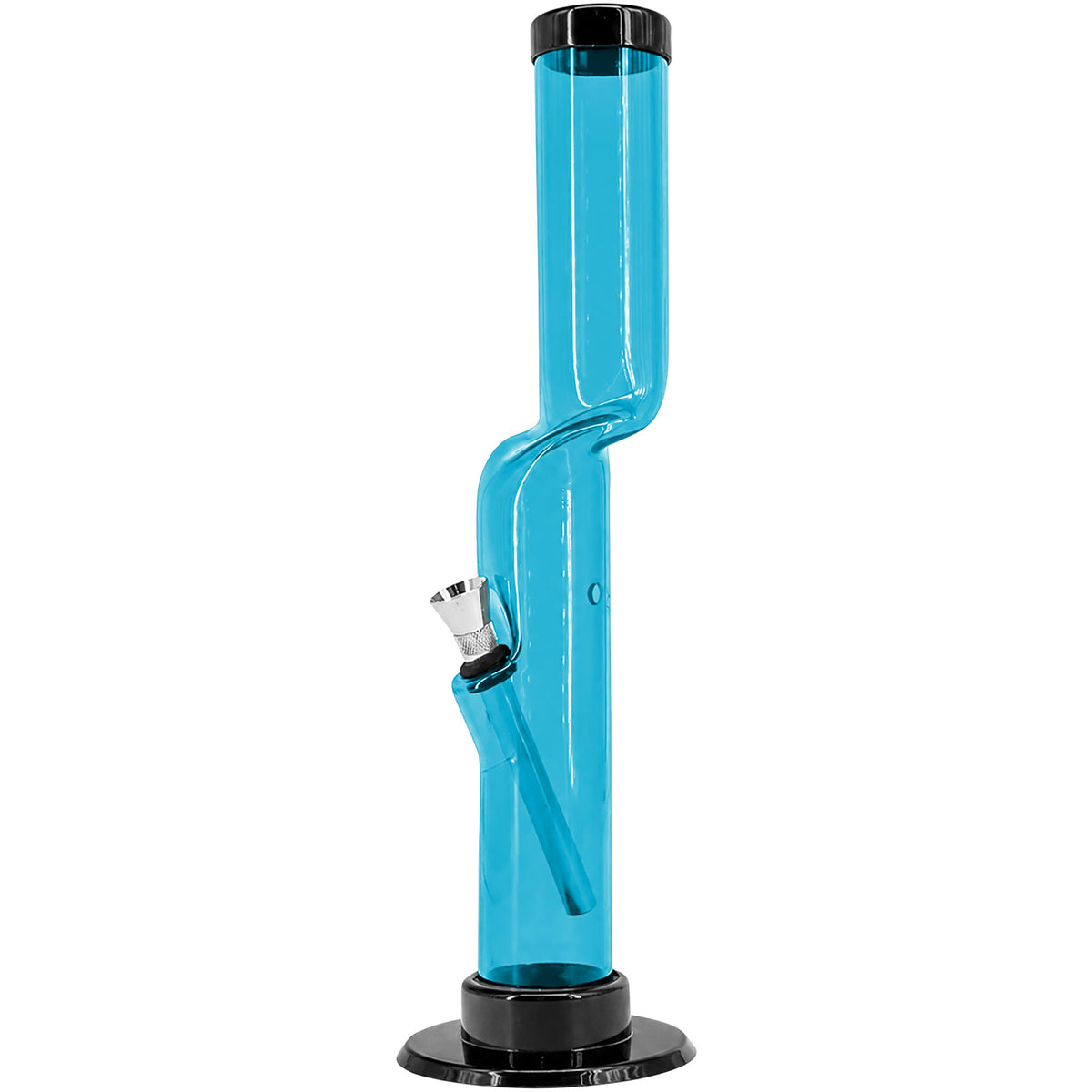 JM Enterprises 9-12" Acrylic Kink Neck Bong - Multiple Colors