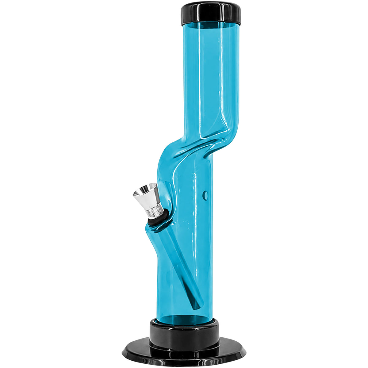 JM Enterprises 9-12" Acrylic Kink Neck Bong - Multiple Colors