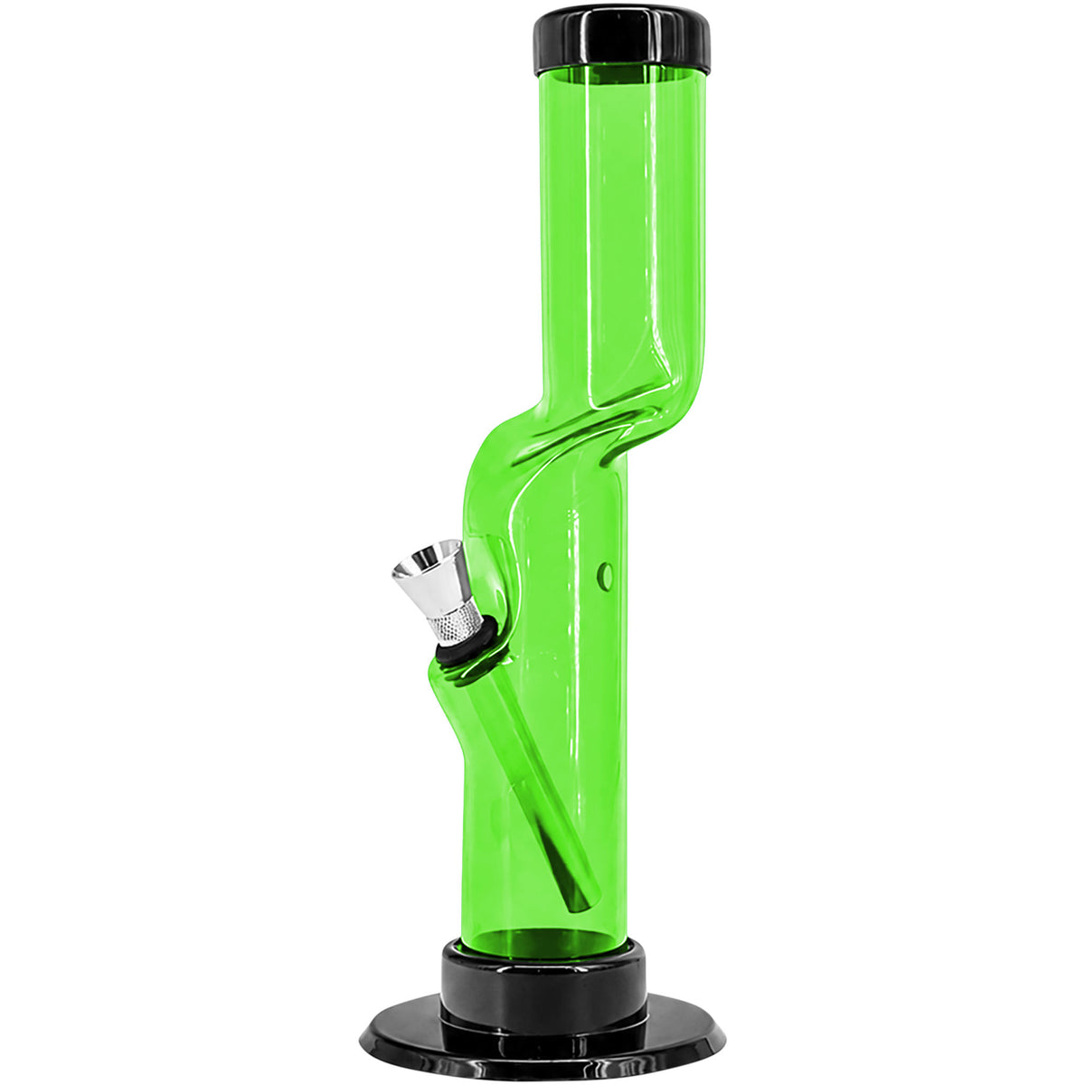 JM Enterprises 9-12" Acrylic Kink Neck Bong - Multiple Colors