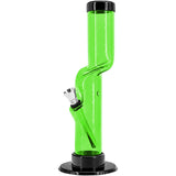 JM Enterprises 9-12" Acrylic Kink Neck Bong - Multiple Colors