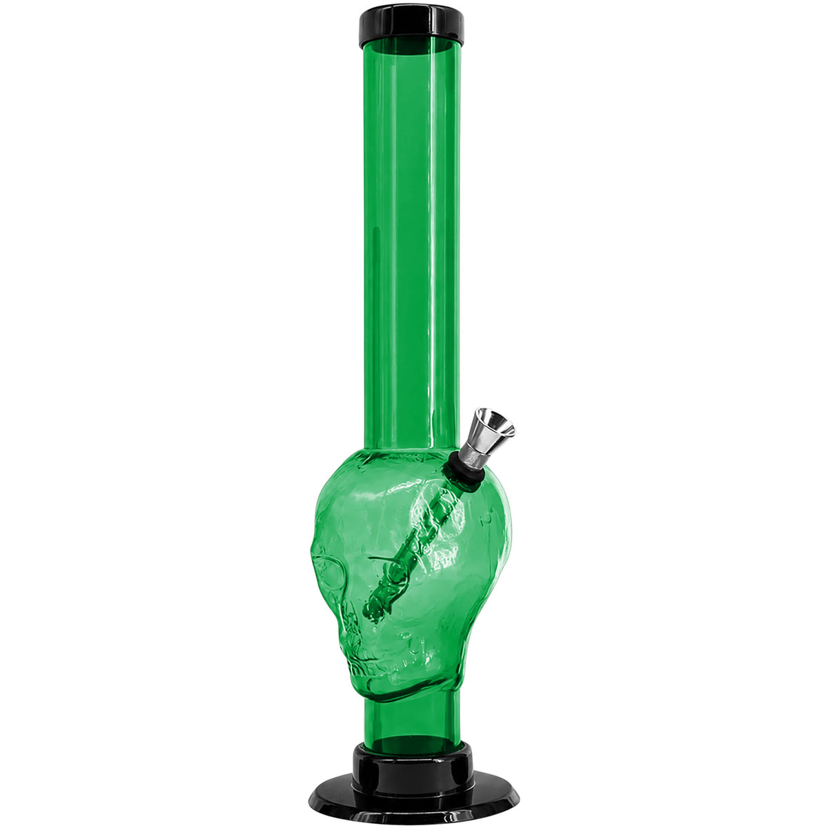 JM Enterprises 9-12" Acrylic Skull Bong - Multiple Colors