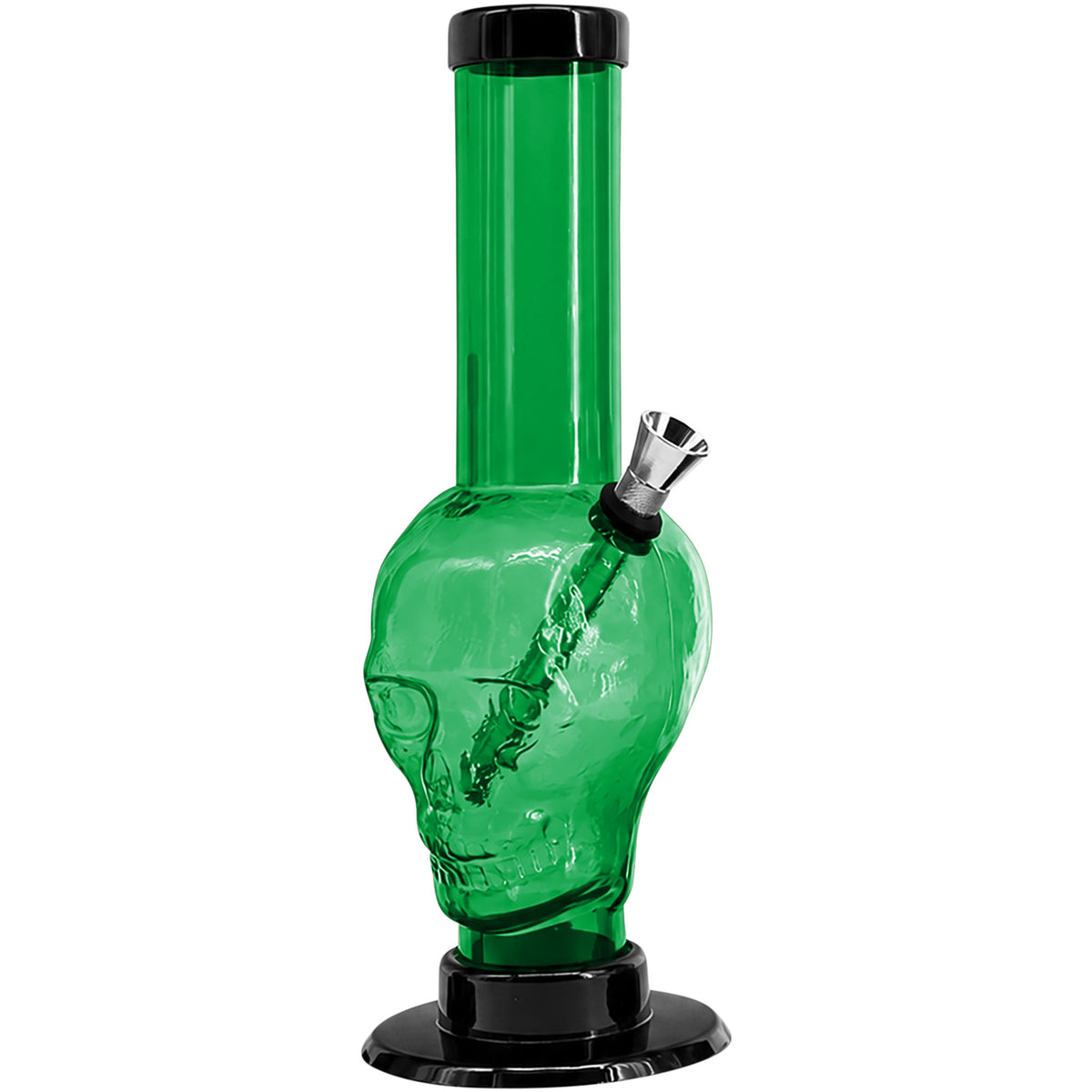 JM Enterprises 9-12" Acrylic Skull Bong - Multiple Colors