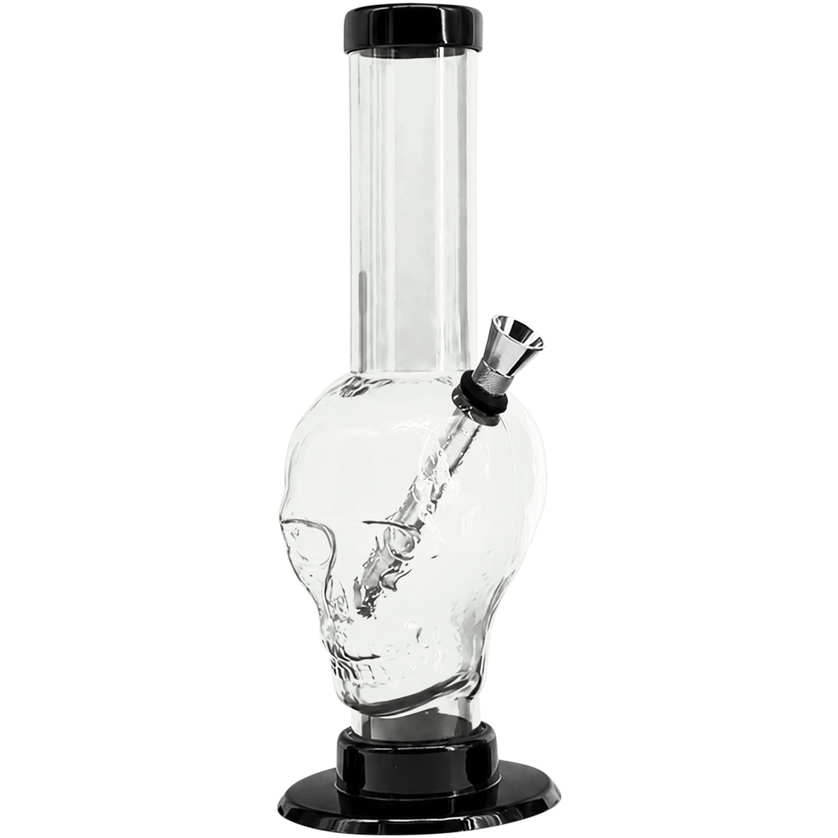 JM Enterprises 9-12" Acrylic Skull Bong - Multiple Colors