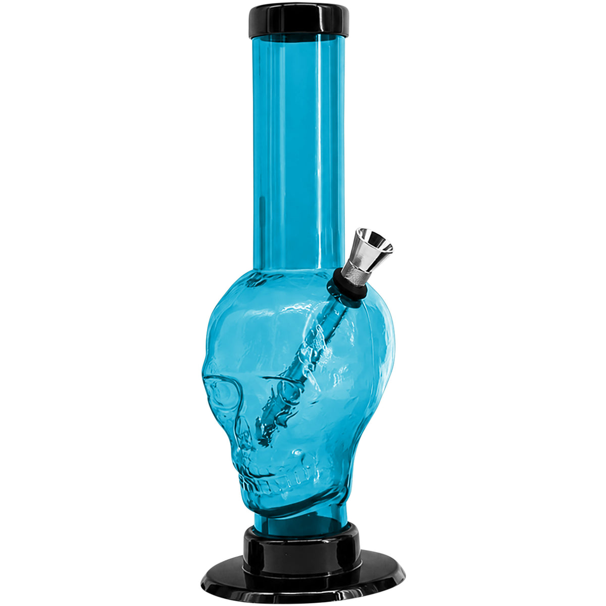 JM Enterprises 9-12" Acrylic Skull Bong - Multiple Colors