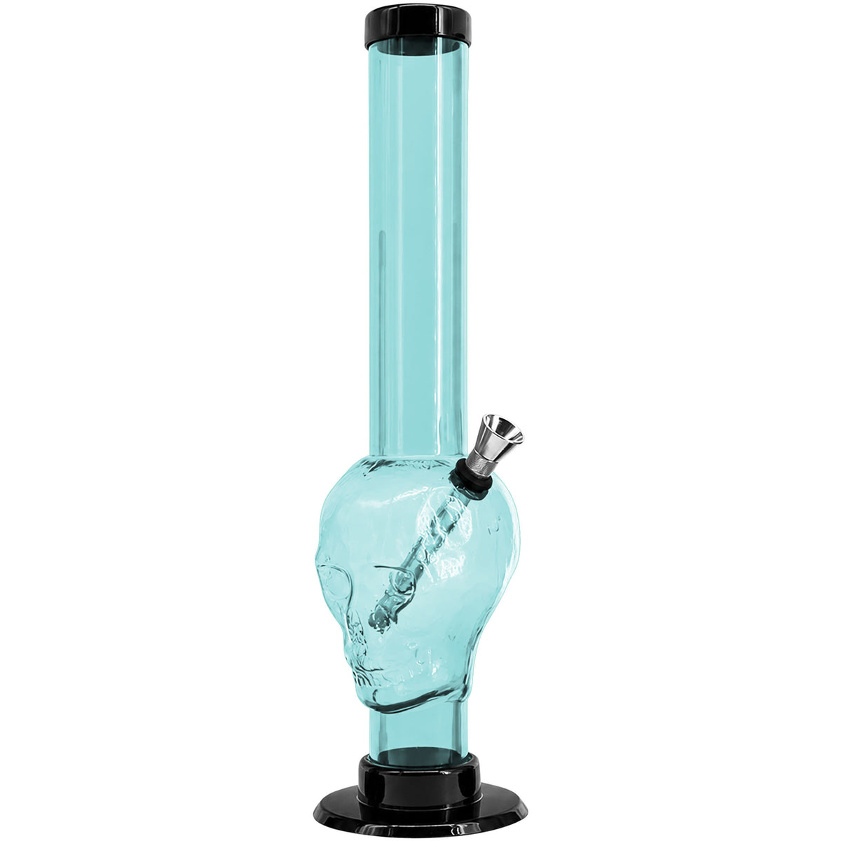 JM Enterprises 9-12" Acrylic Skull Bong - Multiple Colors
