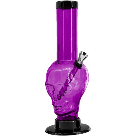 JM Enterprises 9-12" Acrylic Skull Bong - Multiple Colors