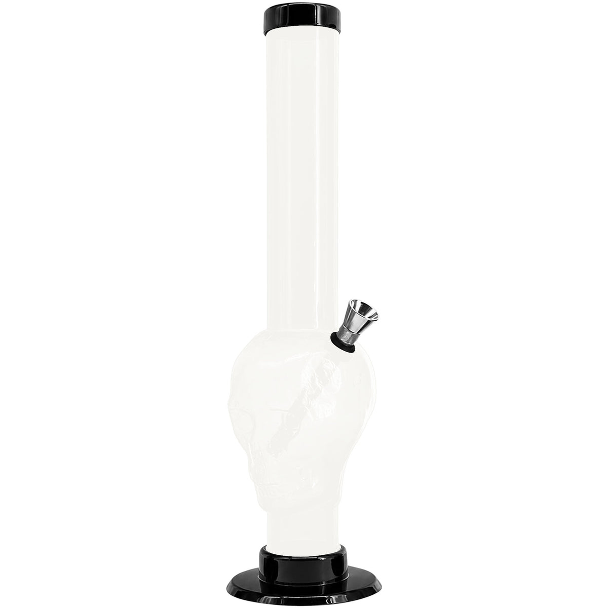 JM Enterprises 9-12" Acrylic Skull Bong - Multiple Colors