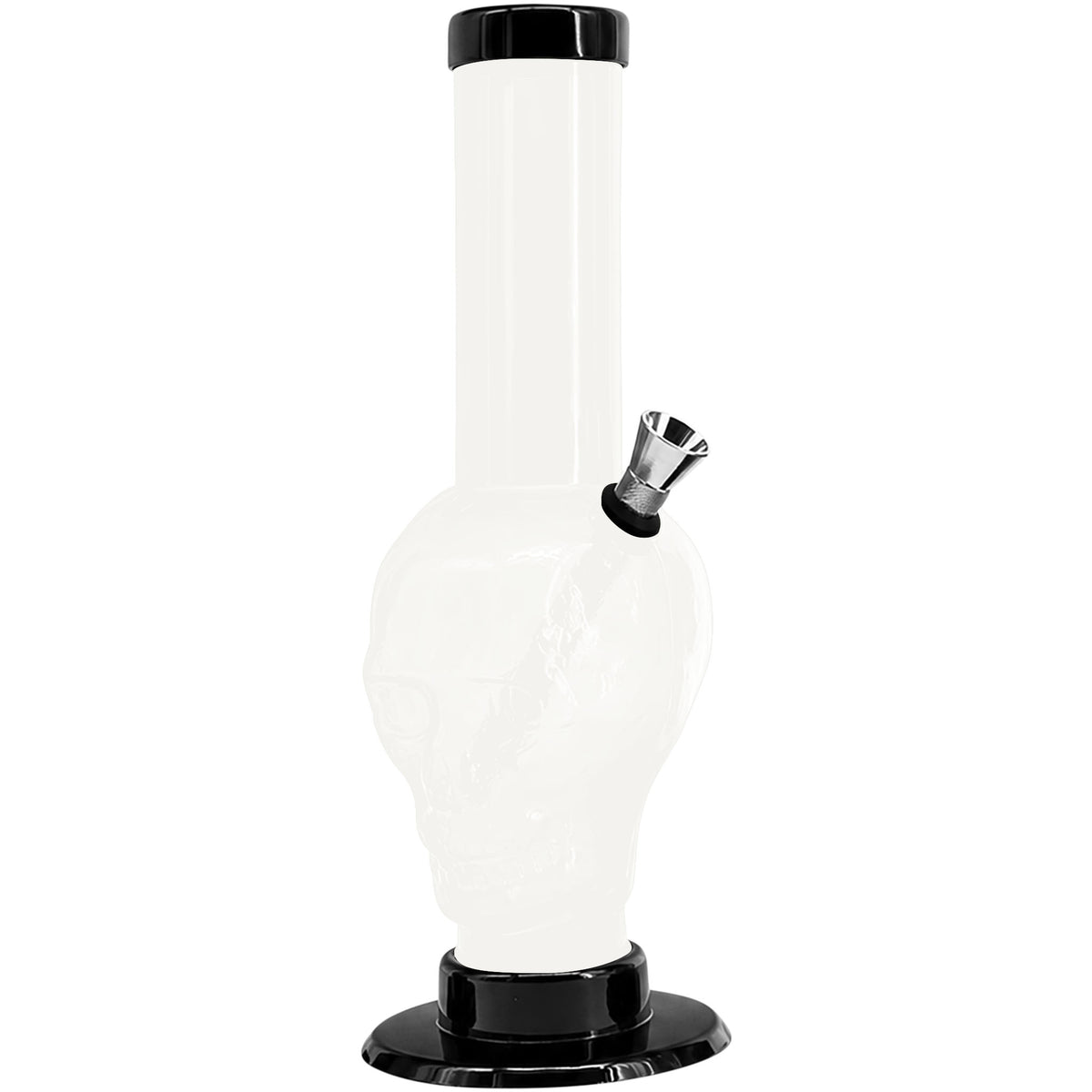 JM Enterprises 9-12" Acrylic Skull Bong - Multiple Colors