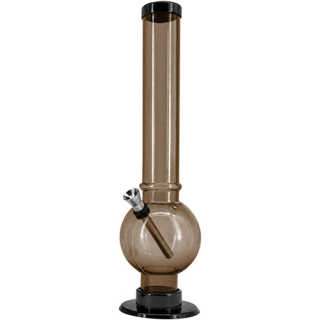 JM Enterprises 9-12" Acrylic Straight Tube Bubble Bottom Bong - Multiple Colors