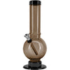 JM Enterprises 9-12" Acrylic Straight Tube Bubble Bottom Bong - Multiple Colors