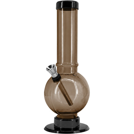 JM Enterprises 9-12" Acrylic Straight Tube Bubble Bottom Bong - Multiple Colors