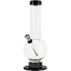JM Enterprises 9-12" Acrylic Straight Tube Bubble Bottom Bong - Multiple Colors