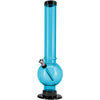 JM Enterprises 9-12" Acrylic Straight Tube Bubble Bottom Bong - Multiple Colors