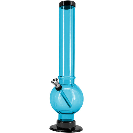 JM Enterprises 9-12" Acrylic Straight Tube Bubble Bottom Bong - Multiple Colors