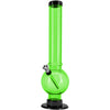 JM Enterprises 9-12" Acrylic Straight Tube Bubble Bottom Bong - Multiple Colors